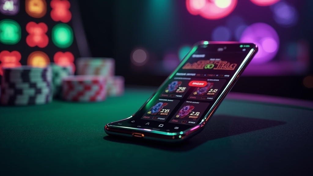 Android κινητό με γρήγορη πρόσβαση σε εφαρμογή καζίνο