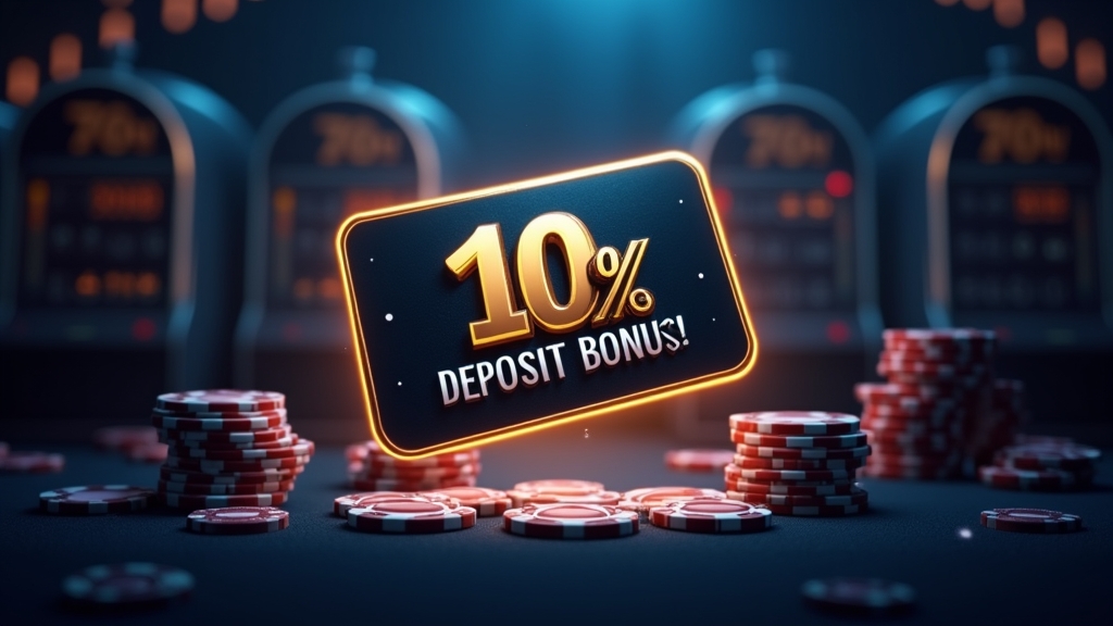 Κάρτα no deposit μπόνους πάνω από φρουτάκια σε σκοτεινό καζίνο